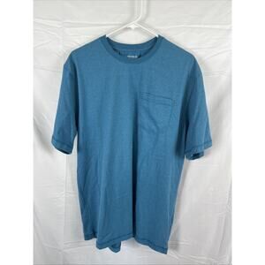 Lincoln Outfitters Men's Size Large Short Sleeve Turquoise Pocket T-Shirt